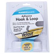  Hook And Loop Self Stick Dispenser, 20 Pack